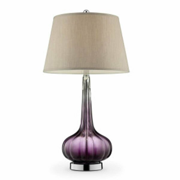 Yhior Mulberry Glass Table Lamp, 30 in. YH3116985